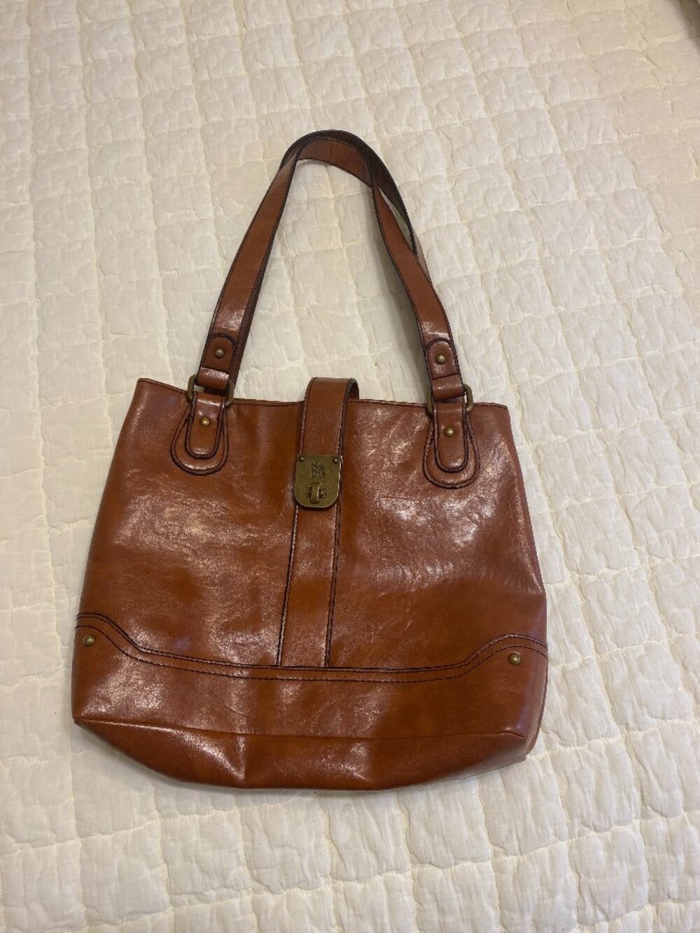 Style & Co. Leather Tote Bag